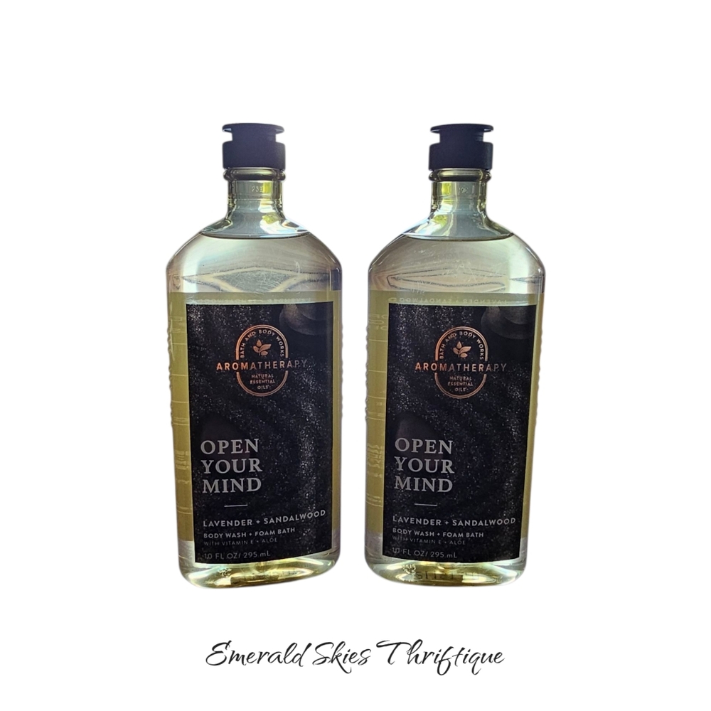 B&BW Aromatherapy Open Your Mind Shower Gel. Lot Of 2